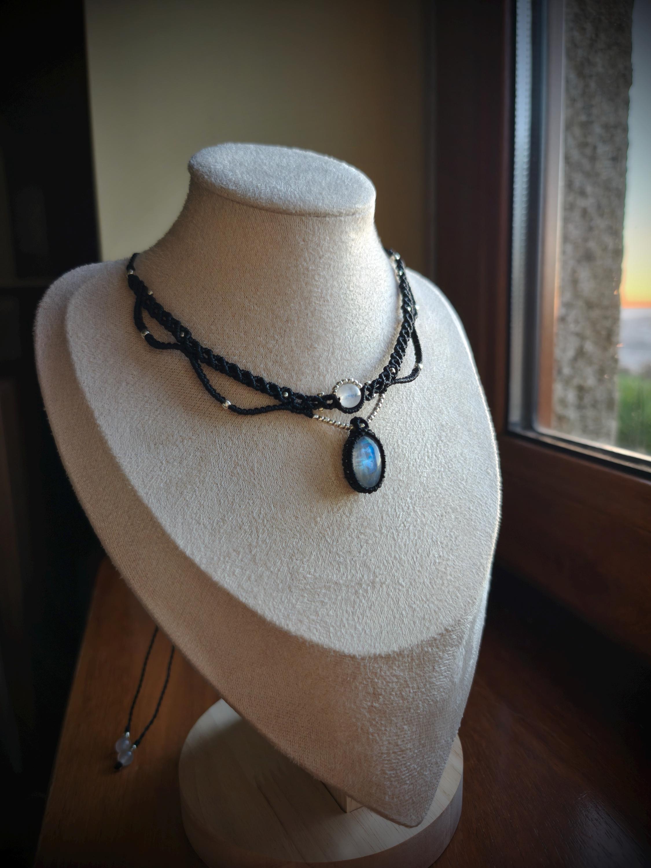 Moonstone Choker Necklace