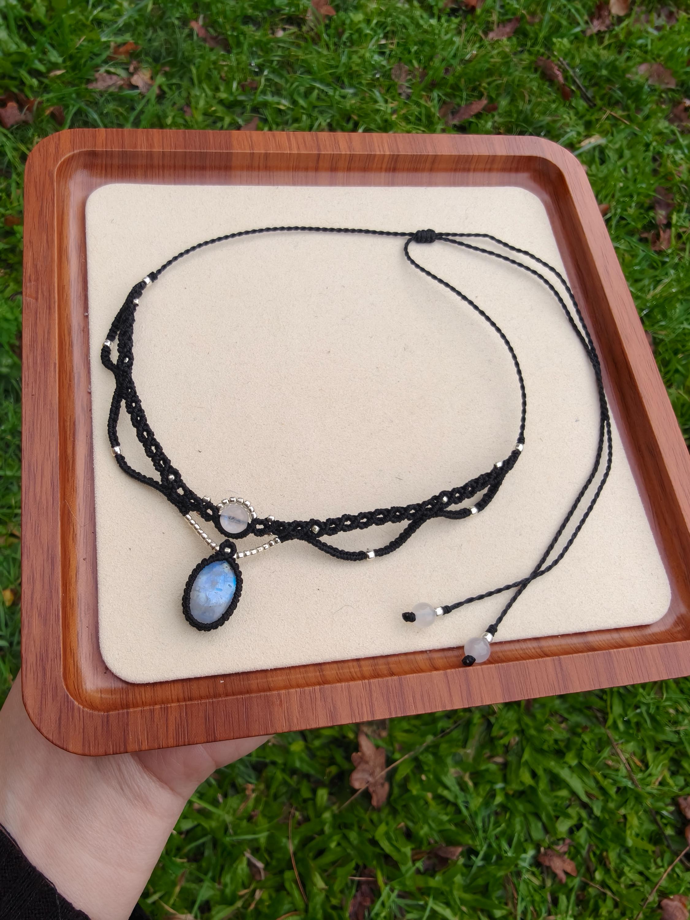 Moonstone Choker Necklace