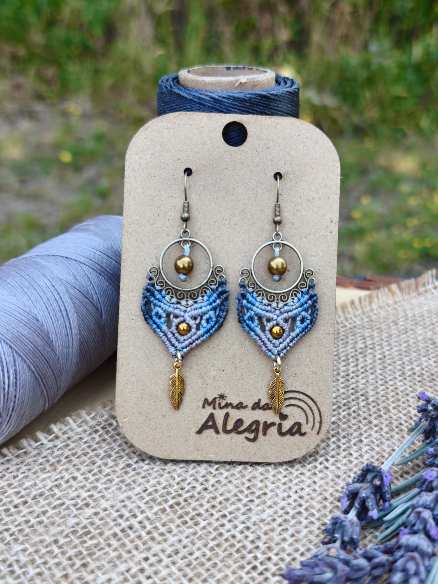 Boho Macrame Earrings