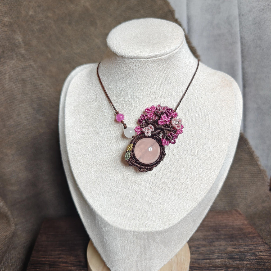 Rose Quartz Pendant - Unique