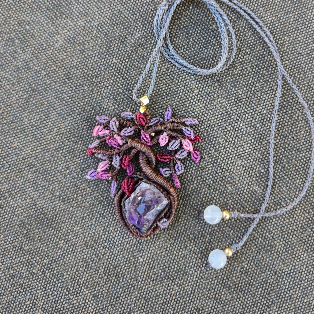 Amethyst Tree of Life necklace - Unique