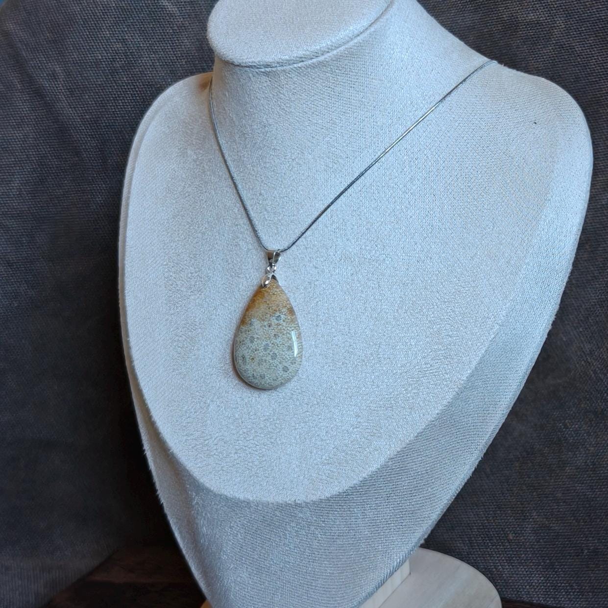 Fossil Coral Necklace - Unique
