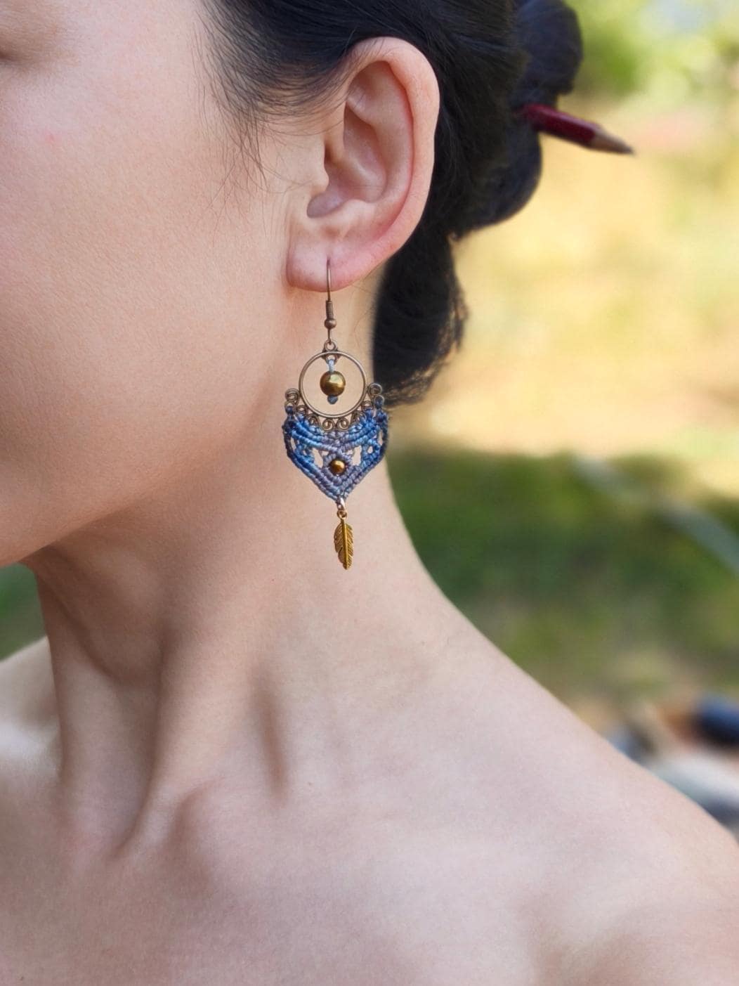 Boho Macrame Earrings