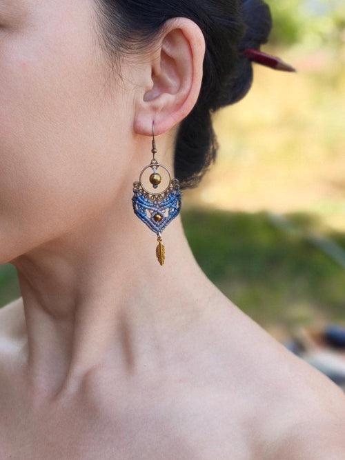 Boho Macrame Earrings