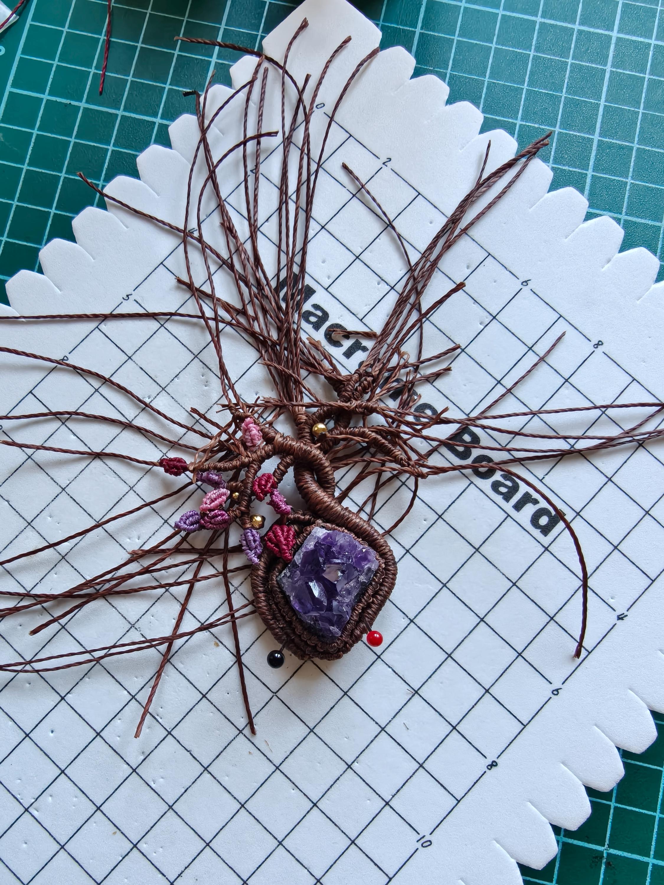 Amethyst Tree of Life necklace - Unique