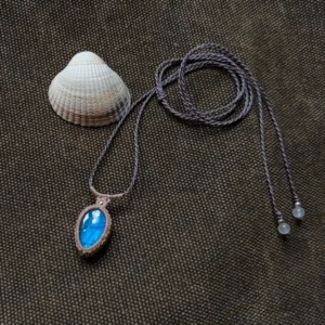 labradorite necklace display photo