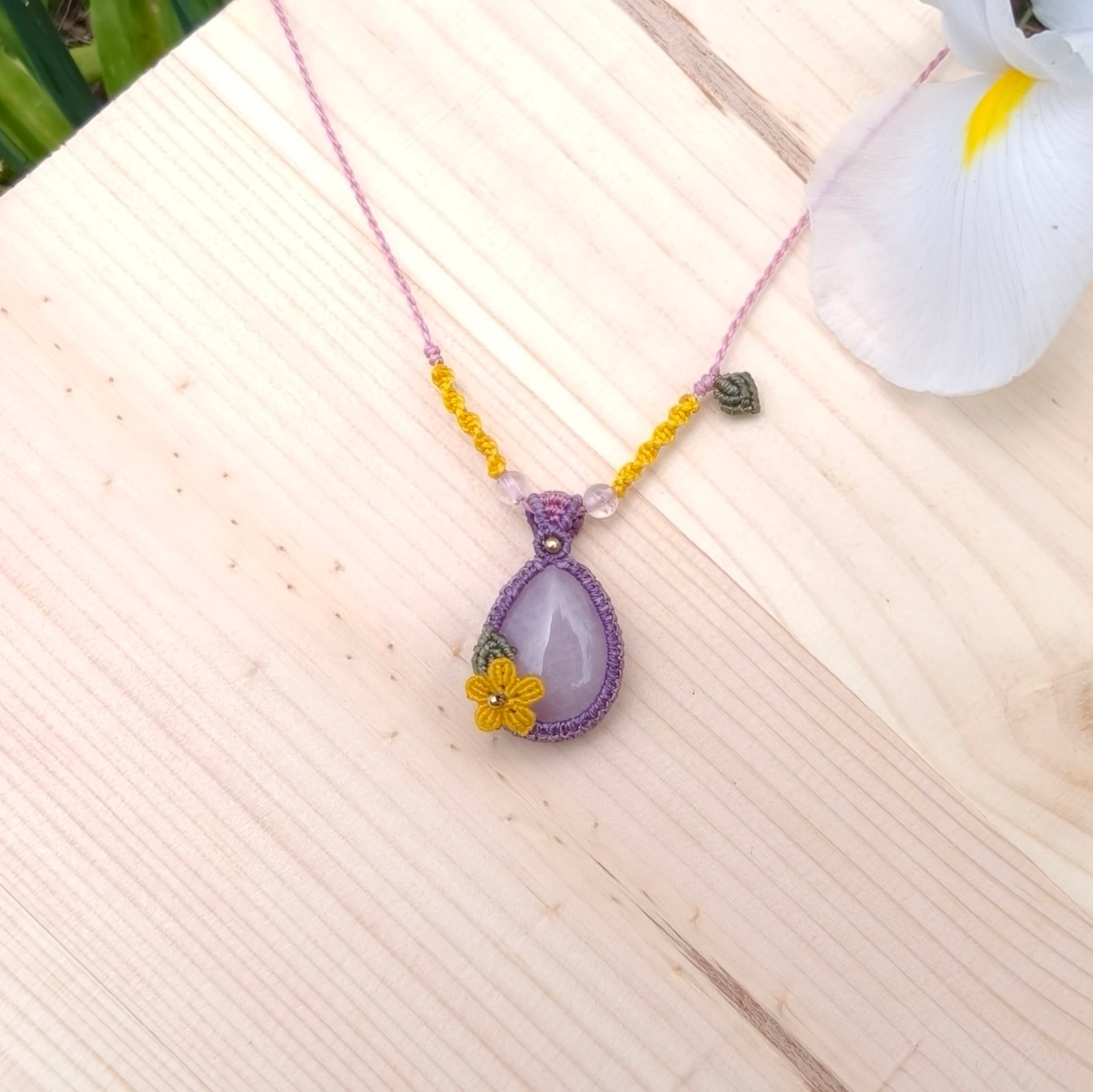 Rose quartz necklace