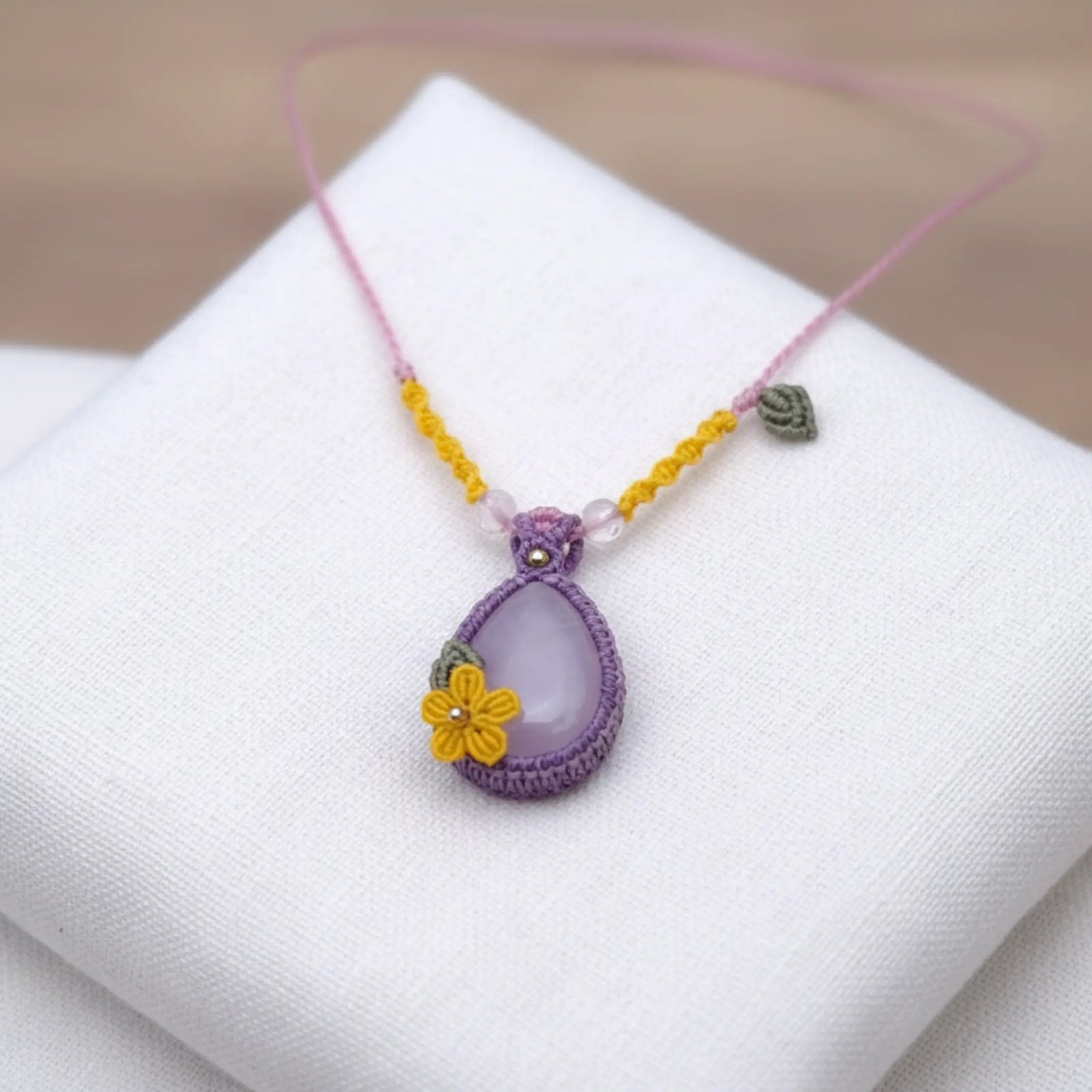 Rose quartz necklace - Image 3