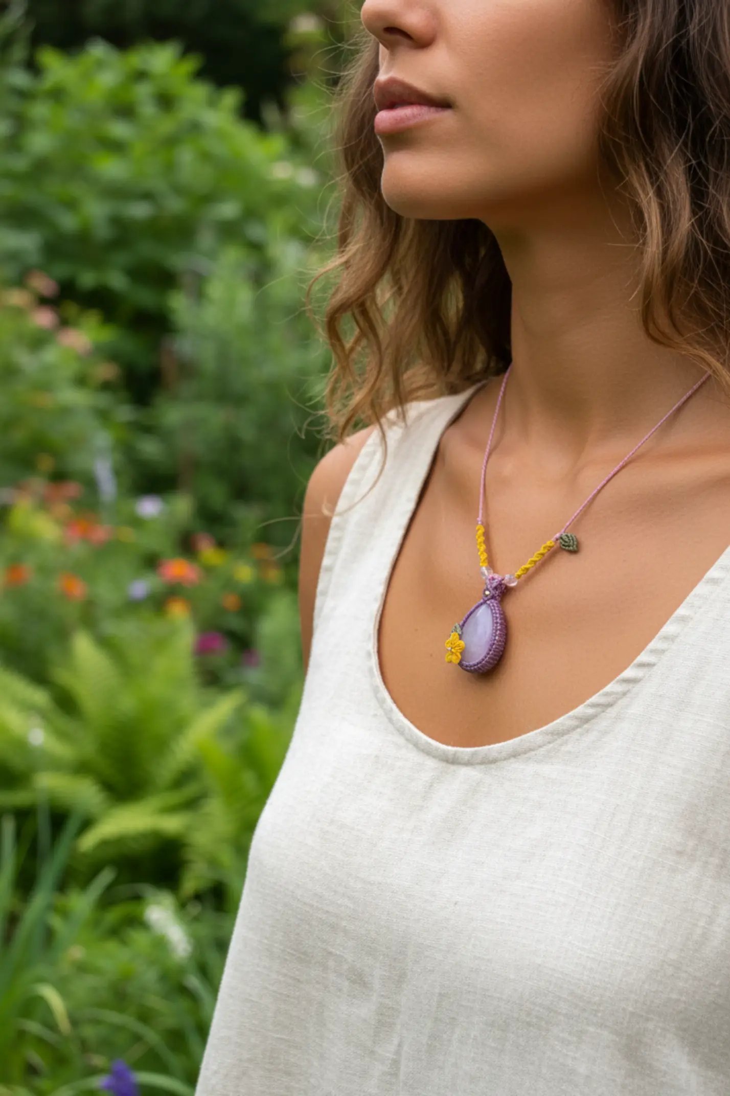 Rose quartz necklace - Image 4